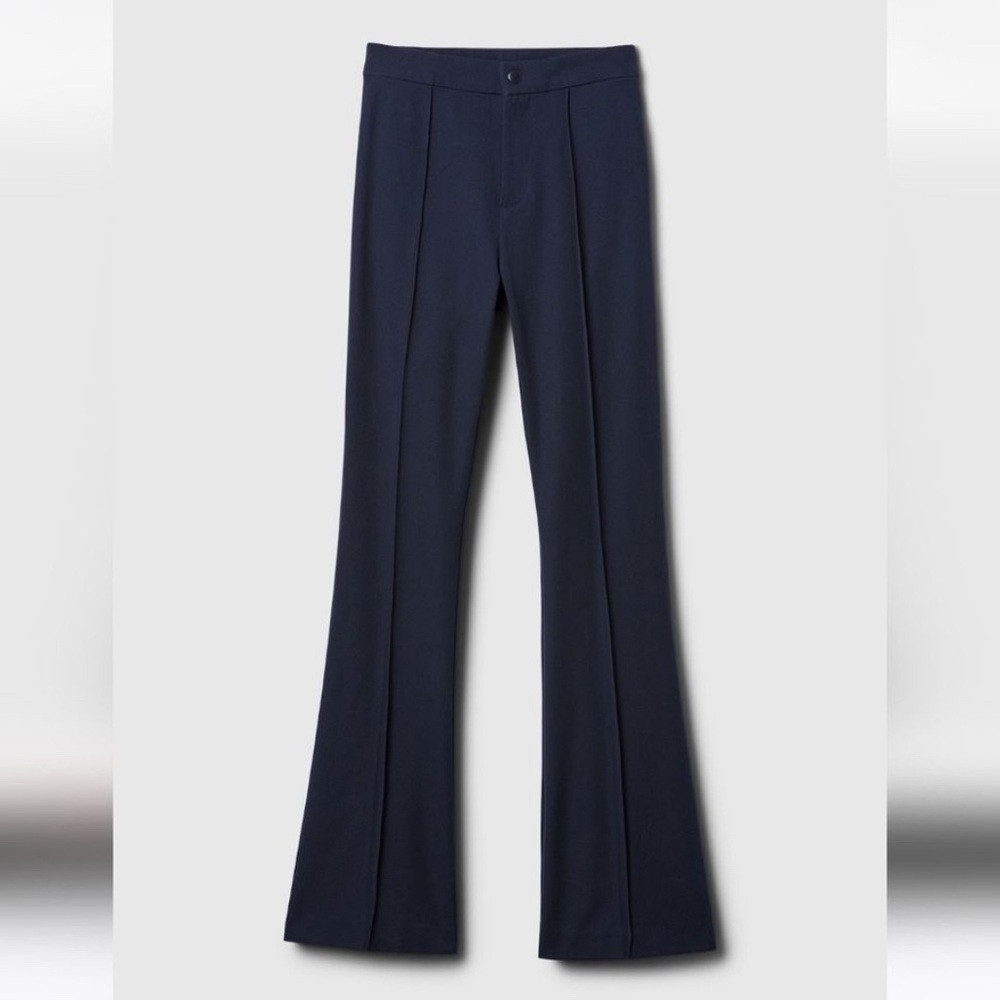 GAP High Rise Navy Bi-Stretch Flare Pants NWT Size 2 Small - Picture 3 of 10